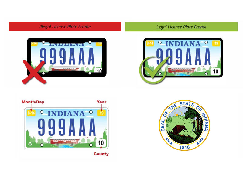 placas de carro legales en indiana